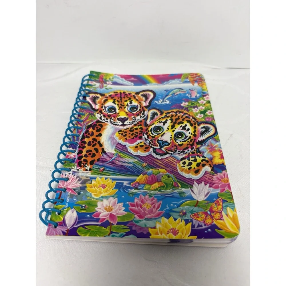 Lisa Frank Leopard Cub Phat Pad Notepad Notebook Spiral Lined Paper Colorful NOS
